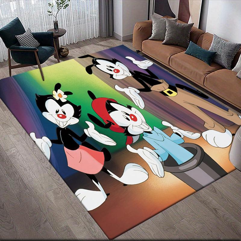 Квадратный ковер Animaniacs, нескользящий коврик для пола для домашней гостиной, идеальный подарок для фанатов.chl