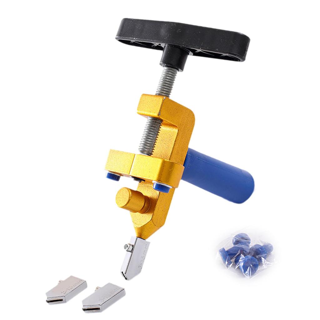 2 in1 Glass Tiles Cutter DIY Glass Mirror Cutting Breaking Practical Fits 3-15mm Thickness for Building Engineering Home DIY