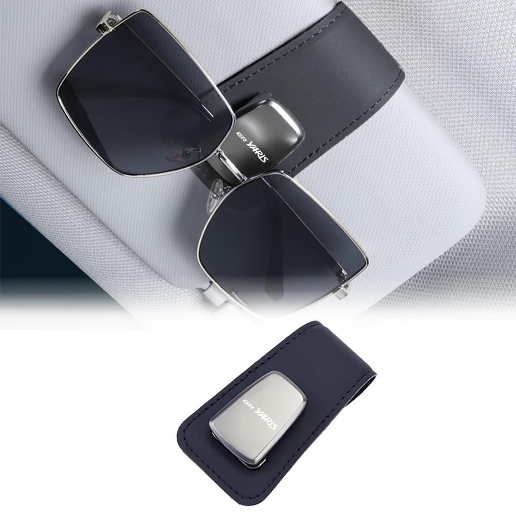 Sunglasses Holder for GR Protects Safe Compatible with the New GR Yaris RC Easy Car Glasses Holder with Zinc Alloy and PU Durable and Car Accessory