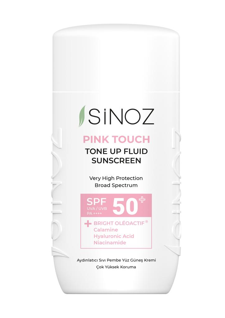 Sinoz Pink Touch Tone Up Fluid Sunscreen SPF50+ / PA++++ – 50ml