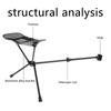 Подставка для ног для походного стула Складная подставка для ног для кемпинга Портативный походный стул Подставка для ног Выдвижная подставка для ног для кемпинга Уличное кресло-гамак