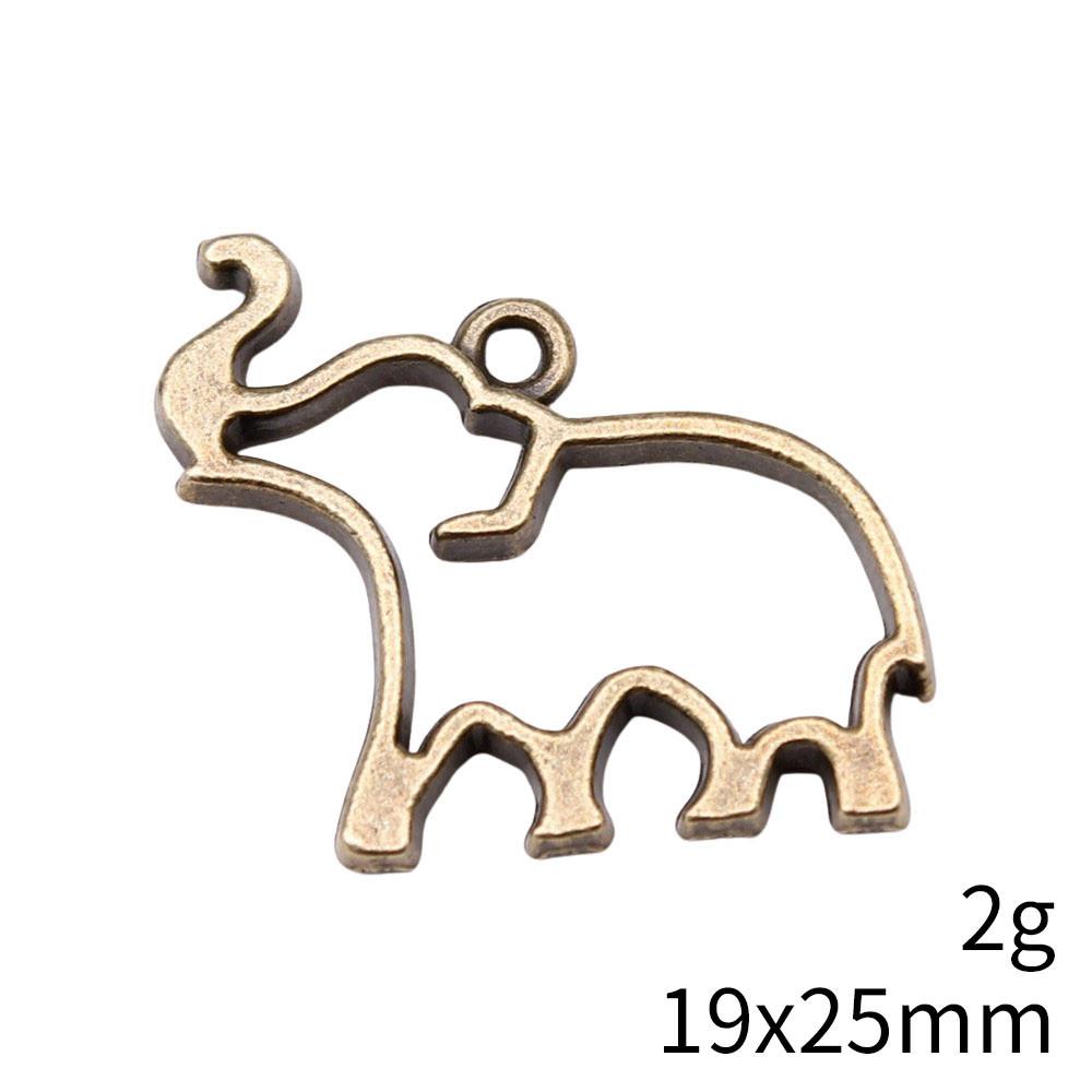 Рождественские украшения Шарм Итальянский браслет Маленькие шармы в виде слонов Подвеска Сувенирные подвески для изготовления ювелирных изделий