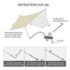 Восьмиугольный тент, складная палатка для кемпинга, расширенный брезент для пляжных путешествий, пеших прогулок
