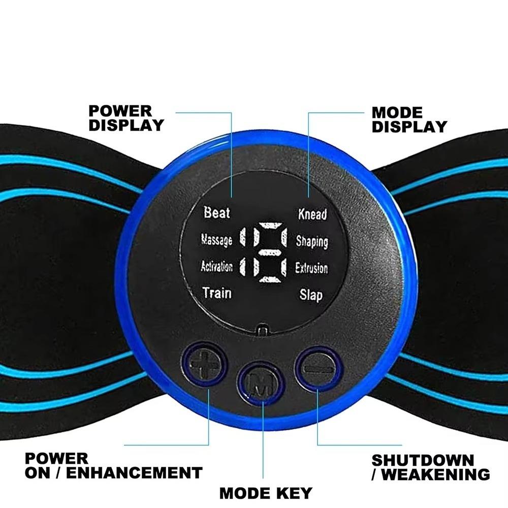 Multifunctional Electric EMS Neck Massager Mini Massageador Mat Gel Pad Stickers  Relieve Pressure