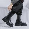 2023 Autumn/Winter Fashion: Elevated Leather Motorcycle Chelsea Boots