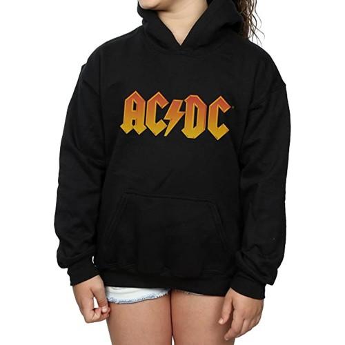 AC/DC Womens/Ladies Fire Logo Hoodie