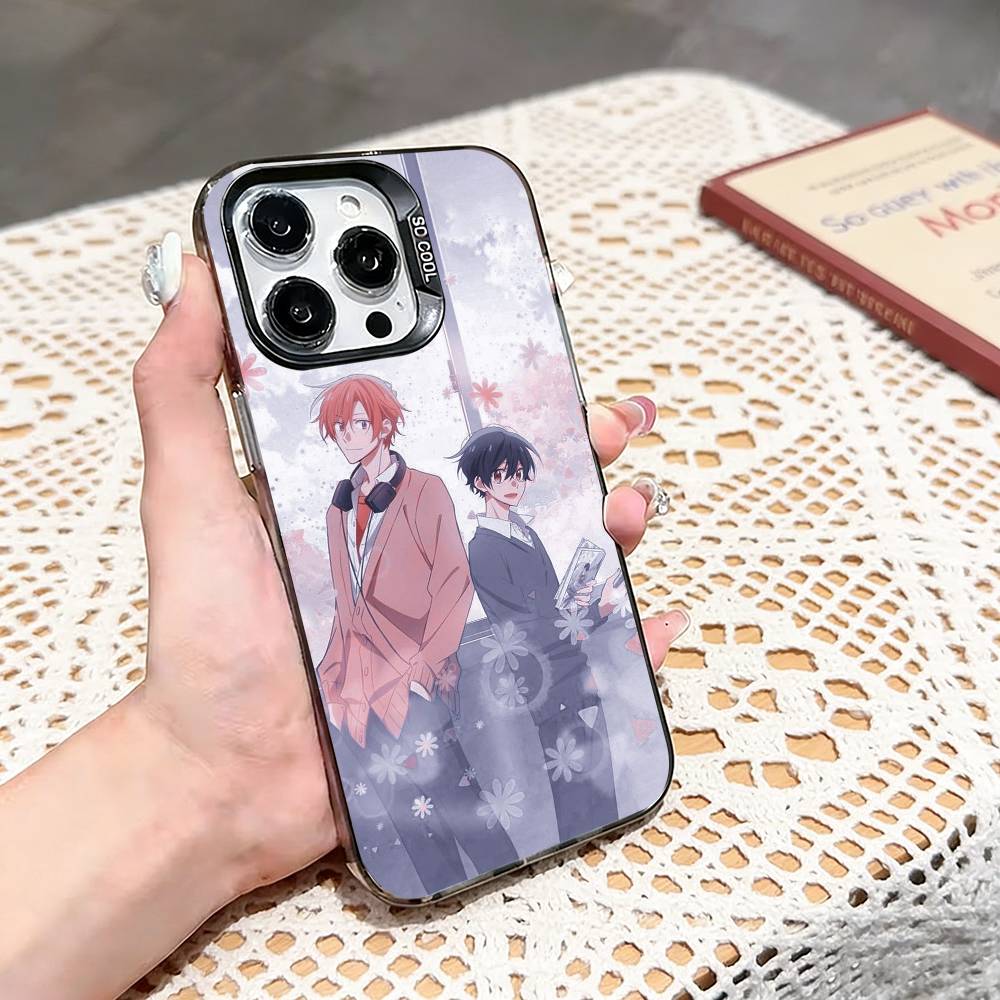 Sasaki to Miyano BL Чехол для телефона для iPhone 17,16,15,14,13,12,11 Plus,Pro Max,XS,Цветной серебристый чехол для телефона
