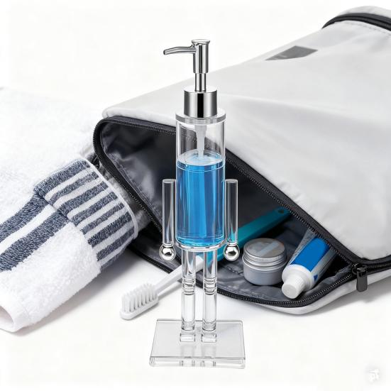 Диспенсер для мыла «Щелкунчик» Прозрачная рождественская бутылка для жидкого мыла для рук Многоразовая помпа для лосьона для мытья для праздничного декора ванной комнаты и кухни