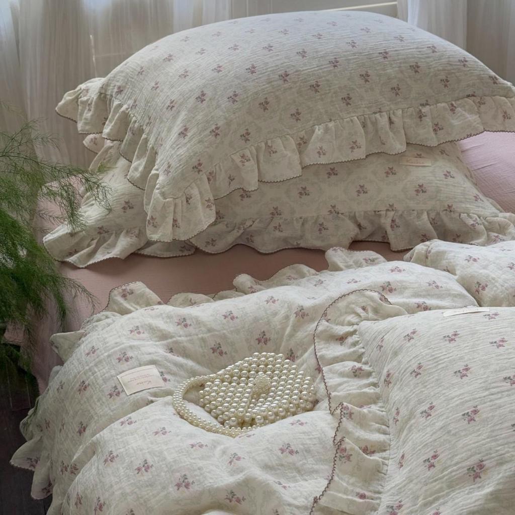 G5Z Французская Ретро Двухслойная Полностью Хлопковая Кружевная Пододеяльник