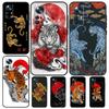 Кейс с японским искусством «Красный тигр и восходящее солнце» для Xiaomi 13T Pro 12T 11T 12 14 13 Lite 12X POCO F5 X3 X5 Pro X4 F4 M5 M5s F3