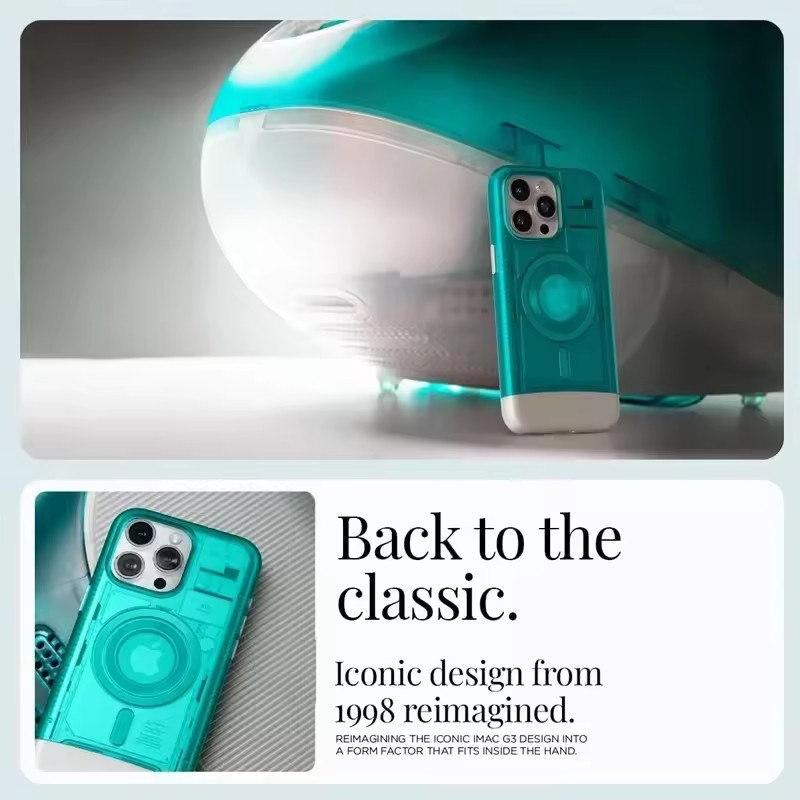 Роскошный классический чехол C1 MagSafe для iPhone 16 Pro Max 16 Pro 15 14 13 - ультрагибридный магнитный защитный чехол с жестким корпусом