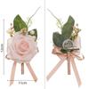 Elegant Artificial Rose Boutonniere Corsage with Delicate Craftsmanship Floral Brooch for Formal Gatherings Party