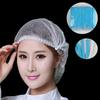 100pcs Disposable Hair Net Cap Non Woven Anti Static Elastic Head Cover For Food Service Hospital Salon Hygienic Comfort Fit Universal Size