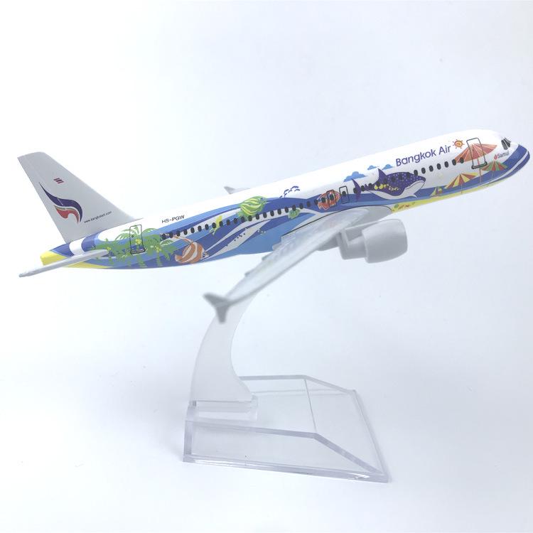 16 см Модель самолета Airbus 320 A320 Airways Металлический сплав Таиланд Тайский Бангкок Авиалинии Модель самолета Игрушки самолеты