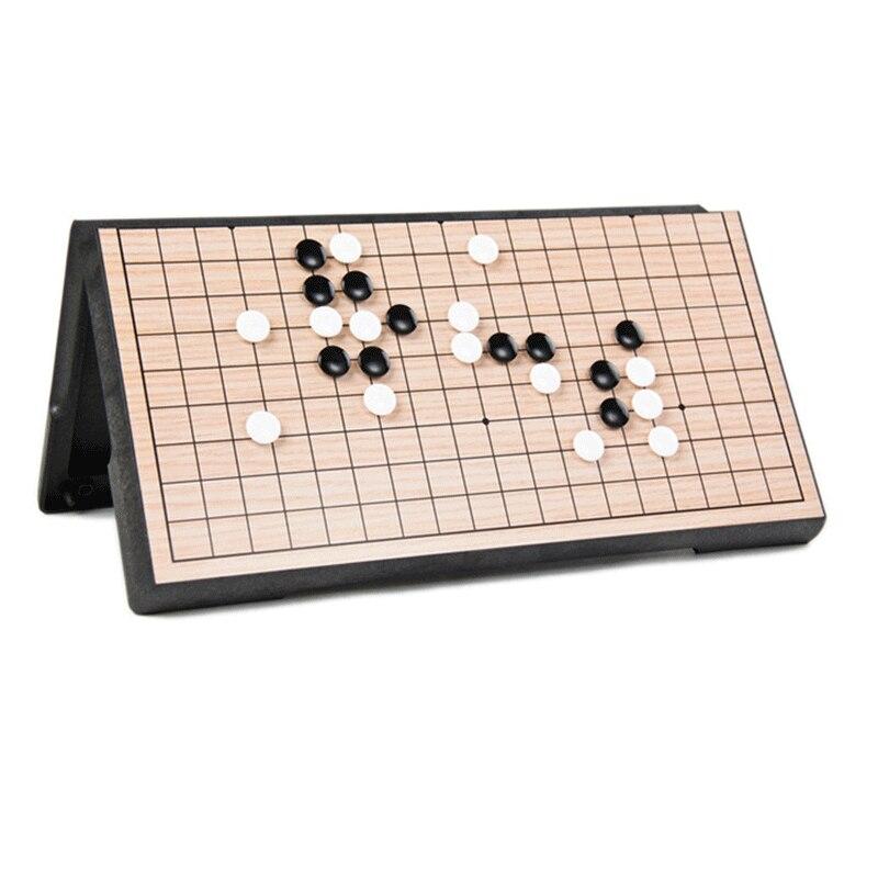 Go Chess Magnetic Go Game 19 Road 361 шт./компл. Weiqi Рождественский подарок Китайская старая игра Go Складная шахматная доска Детская игрушка Настольная игра