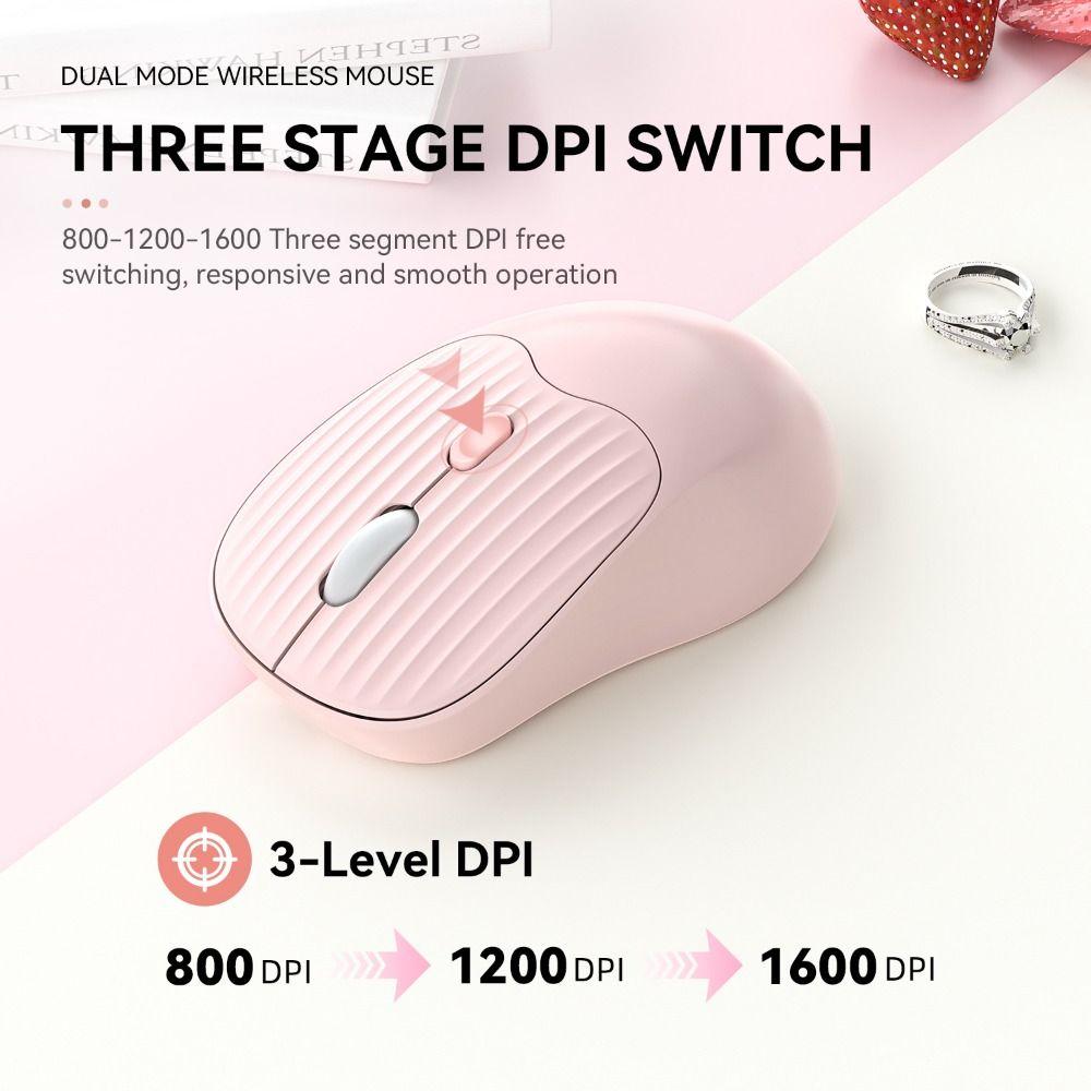 Silent Dual Mode Mouse TYPE-C Charging Rechargeable Computer Mouse  Laptop Accessories