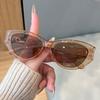 Exquisite High End Cat Eye Sunglasses Women Men Artistic Sense Luxury Sun Glasses Beach Vacation Camping Glasses