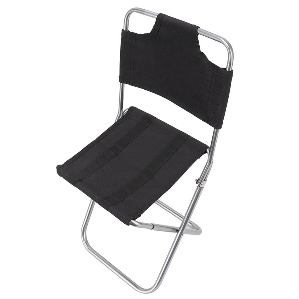 Складной стул с дышащей тканью, портативный, небольшой, со спинкой, для рыбалки, кемпинга, барбекю