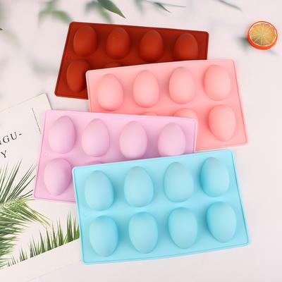 8 пасхальных яиц в форме яиц, силиконовая форма для выпечки, форма для шоколада, форма для пудинга, форма для льда, пасхальные поделки, мыло, подарки