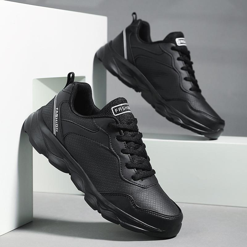 Женские Беговые Кроссовки Новые Кожаные Легкие Модные Повседневные На Шнуровке Кеды Плоская Подошва Удобные Теннисные Кроссовки для Женщин