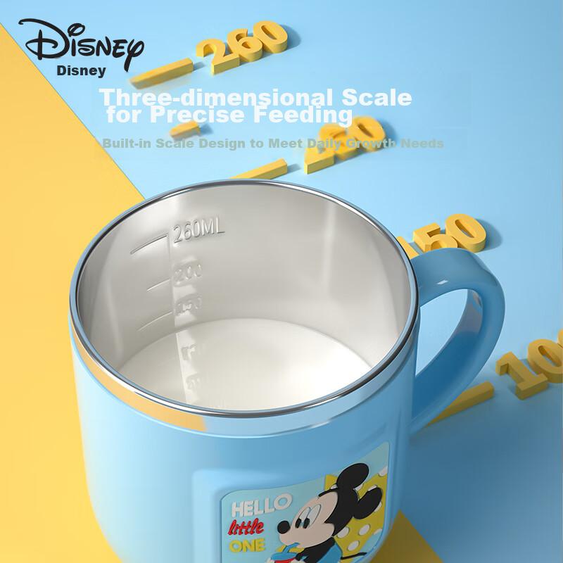 Disney Children Water Cup, Kindergarten Training Cup, Home Milk Cup with Scale, Drinking Cup for Boys And Girls, Coffee Mug