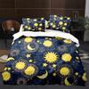 Sun Moon King Queen Duvet Cover Boho Magic Style Bedding Set For Teens Adults Golden Exotic Tribe 2/3pcs Polyester Quilt Cover