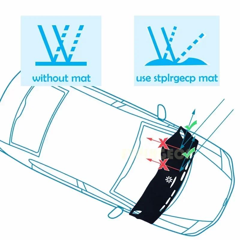 For Jaguar XF X250 2008-2015 LHD RHD Dashboard Cover Dash Board Mat Carpet Pad Shade Cape Blanket Car Accessories 2012 2013 2014