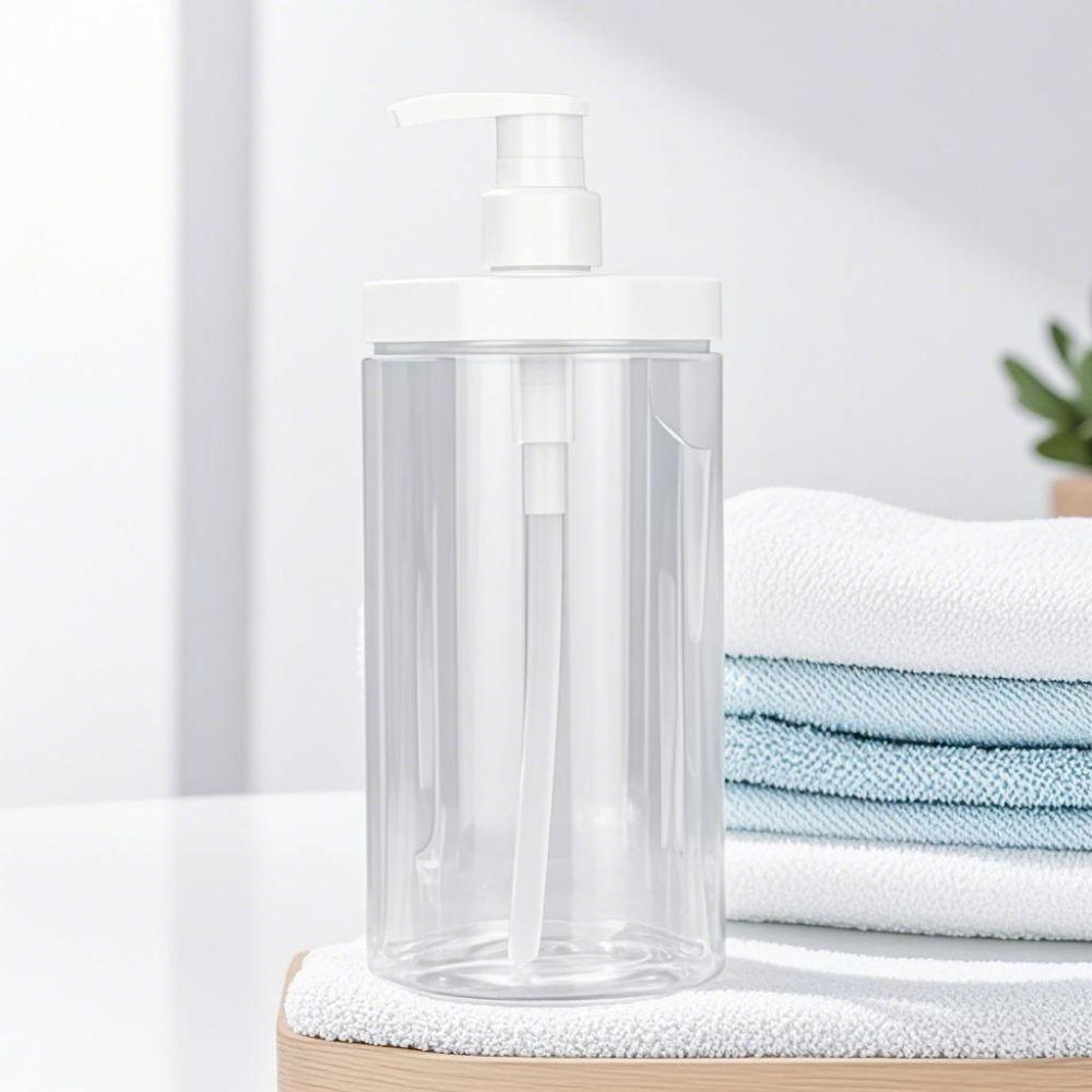 Wide Mouth Shower Soap Dispenser Clear Shower Bottles for Shampoo Conditioner Lotion