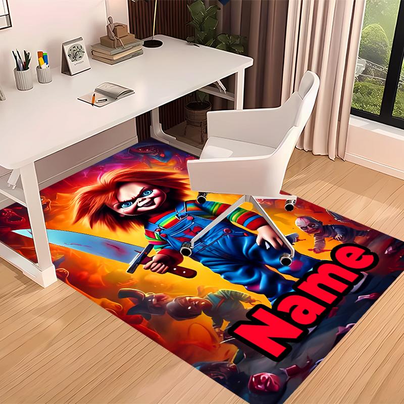 Custom personalization Chucky Print Area Rug - Soft, Washable Non-Slip Indoor Mat,Living Room,Home&Office Decorative Rug