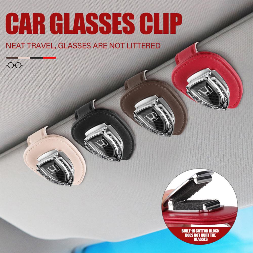 VFHJQ1 Car Sun Visor Glasses Holder Sunglasses Clip Accessories For Honda Mugen Typer ACCORD Airwave Avancier Civic INSPIRE GK5