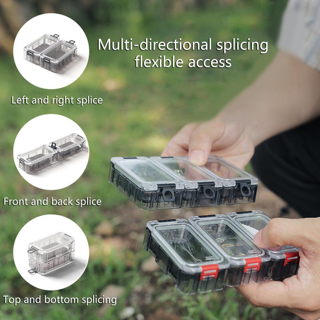 Водонепроницаемый Магнитный Светящийся Ящик для Снастей для Рыбалки Ящик для Снастей для Рыбалки Портативный Ящик для Хранения Рыболовных Снастей