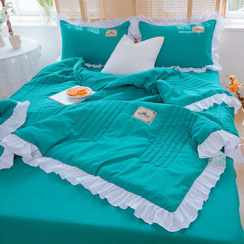 3 шт./компл. кружевное летнее прохладное одеяло в корейской версии, моющийся хлопок, летние одеяла, которые можно стирать в машине, одеяло с кондиционером для двух человек