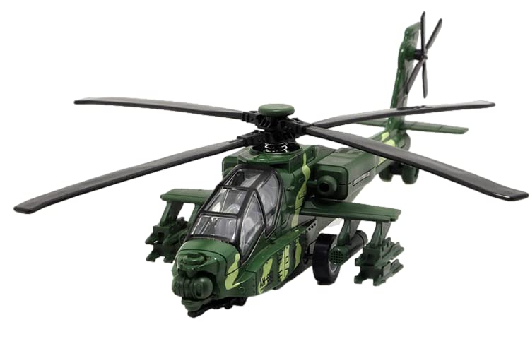 Sugarello Scale Fighter Helicopter with LED Lights and Air Force Force Gift for Boys 1/32 Sounds, Helicopter, Self-Defense Collection,