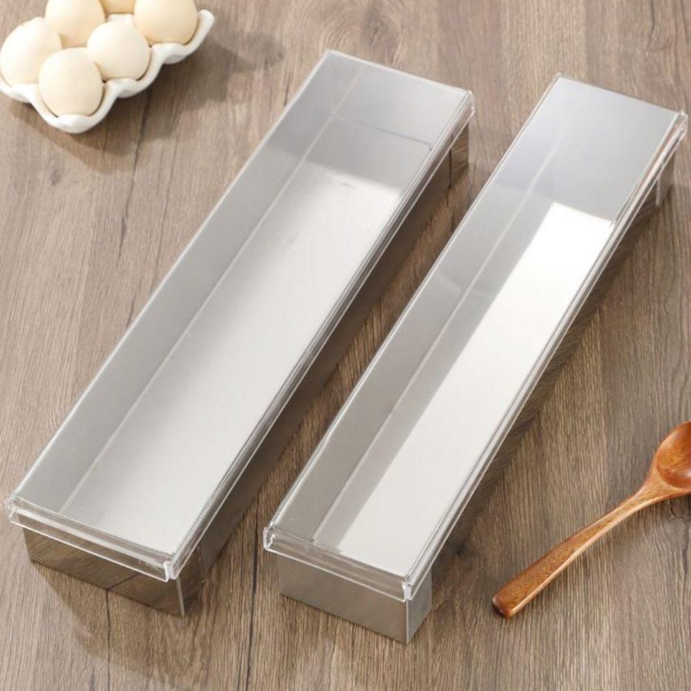 Baking Mold Removable Design Tiramisu Cake Mold Rectangular Non-Stick Bread Mold DIY Stainless Steel Mousse Mold Cheesecake