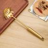 1Pc Golden Stainless Steel Long Handle Cooking Utensils Rice Spoon Soup Ladle Pancake Spatula Colander Gadgets for Kitchen