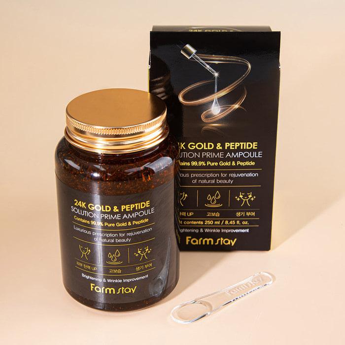 Farm Stay 24K Gold & Peptide Solution Prime Ampoule