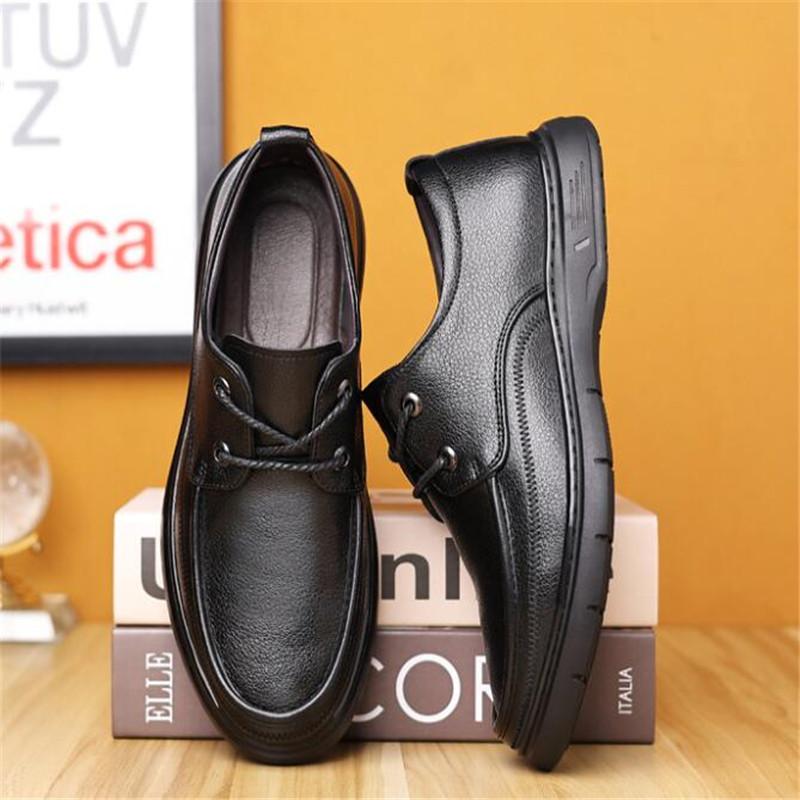 Fashion Genuine Leather Men Shoes Casual Luxury Brand Soft Mens Sneakers Breathable Lace Up Moccasins Male Driving Shoes Zapatos Hombre