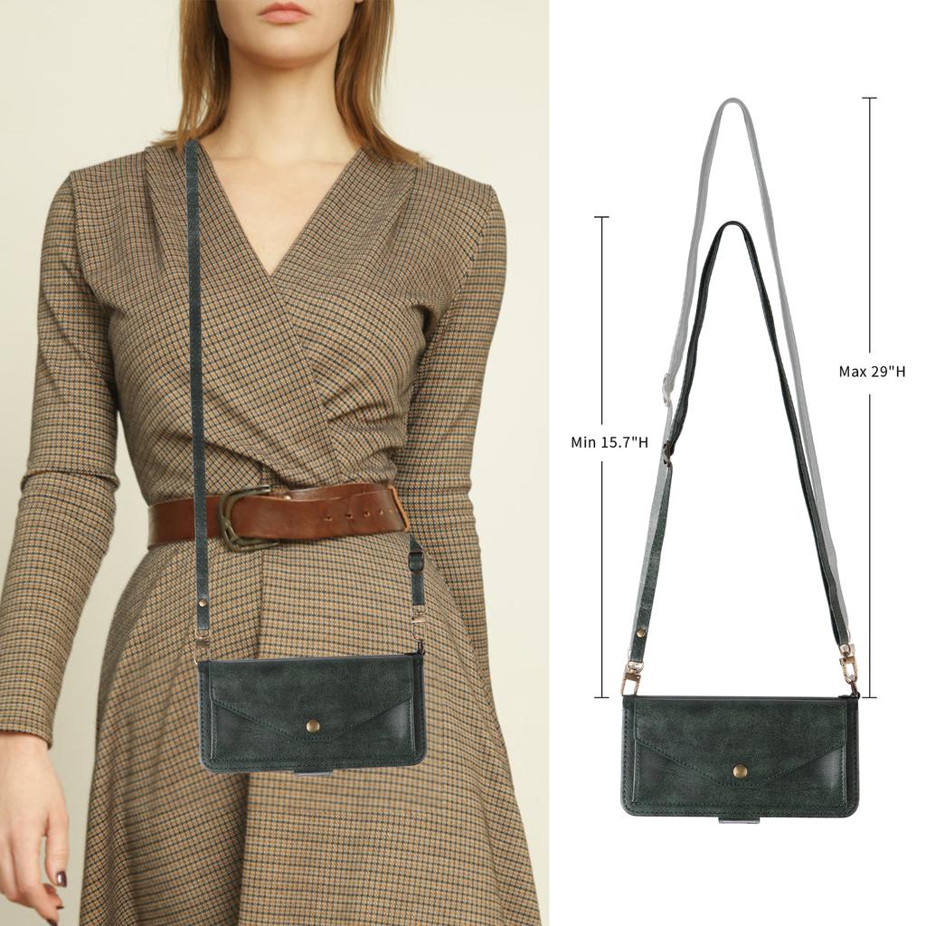 For Motorola Edge 60 Pro 5G Leather Case Magnetic Closure Wallet Stand Phone Cover with Crossbody Strap