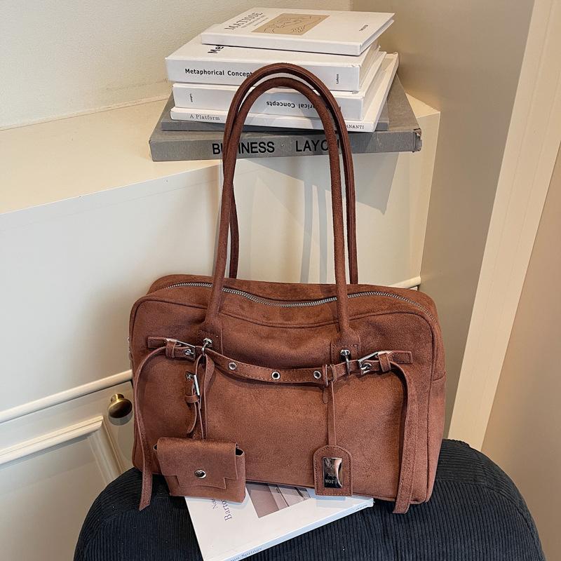 Сумка подмышку, нишевая сумка класса люкс, женская сумка высокого класса, новая трендовая ретро-сумка через плечо 2025, сумка-шоппер большой вместимости