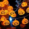 2M/ 3M Pumpkin  LED String Lights Plastic Pumpkin Crystal Lights  Haunted House