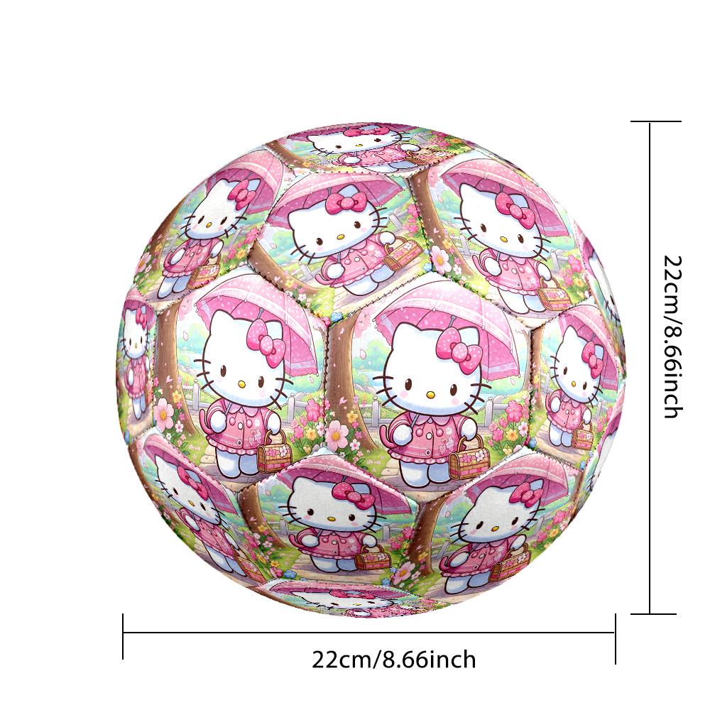 1pc Hello Kitty Pattern Standard Size 5 Soccer Ball, Gentle on the Feet, Designed Specifically for Matches and Training Football