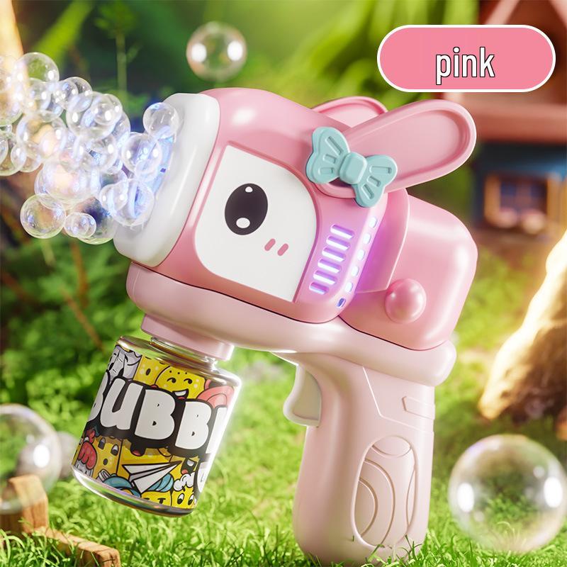 Kids' Multi-Hole Automatic Bubble Gun – Handheld Blower for Outdoor Fun