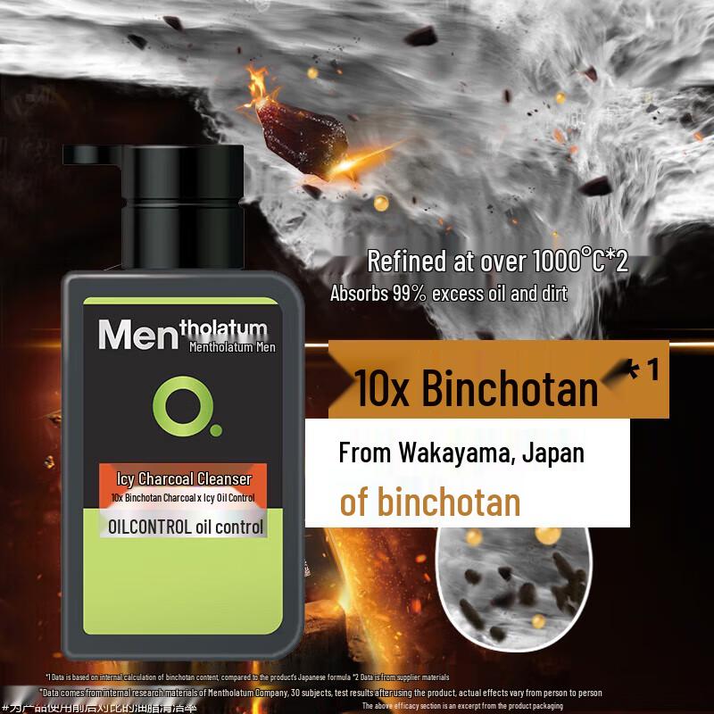 Набор для умывания Mentholatum Men's Active Charcoal Oil Control