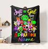 Custom Name Sprunki Love Flannel Blanket Throw Blanket Soft Warm Sofa Bed home Decor Unique Gift