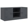 Vidaxl Szafka Pod Telewizor, Antracytowa, 99X39X44 Cm, Stalowa