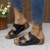 Fashion Summer Platform Shoes for Women New Women's Open Toe Wedges Slippers Outdoor Plus Size Casual Women's Slides Shoes Women Sandals