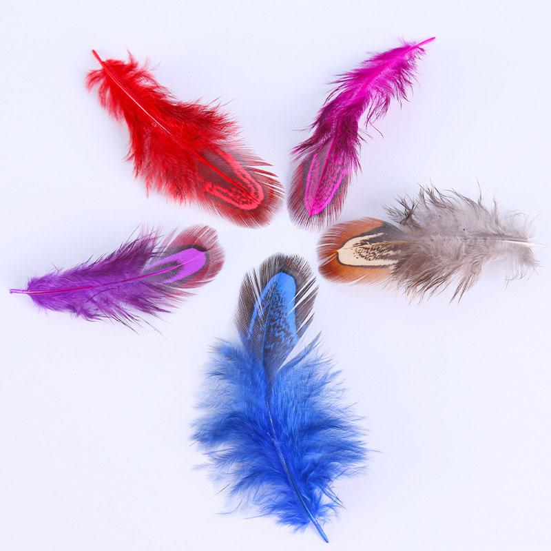 50 шт DIY Craft Jewelry Accessories Natural Feather 4-8 см Crafts Handmade Materials Clothes Bags Sheeting Decoration