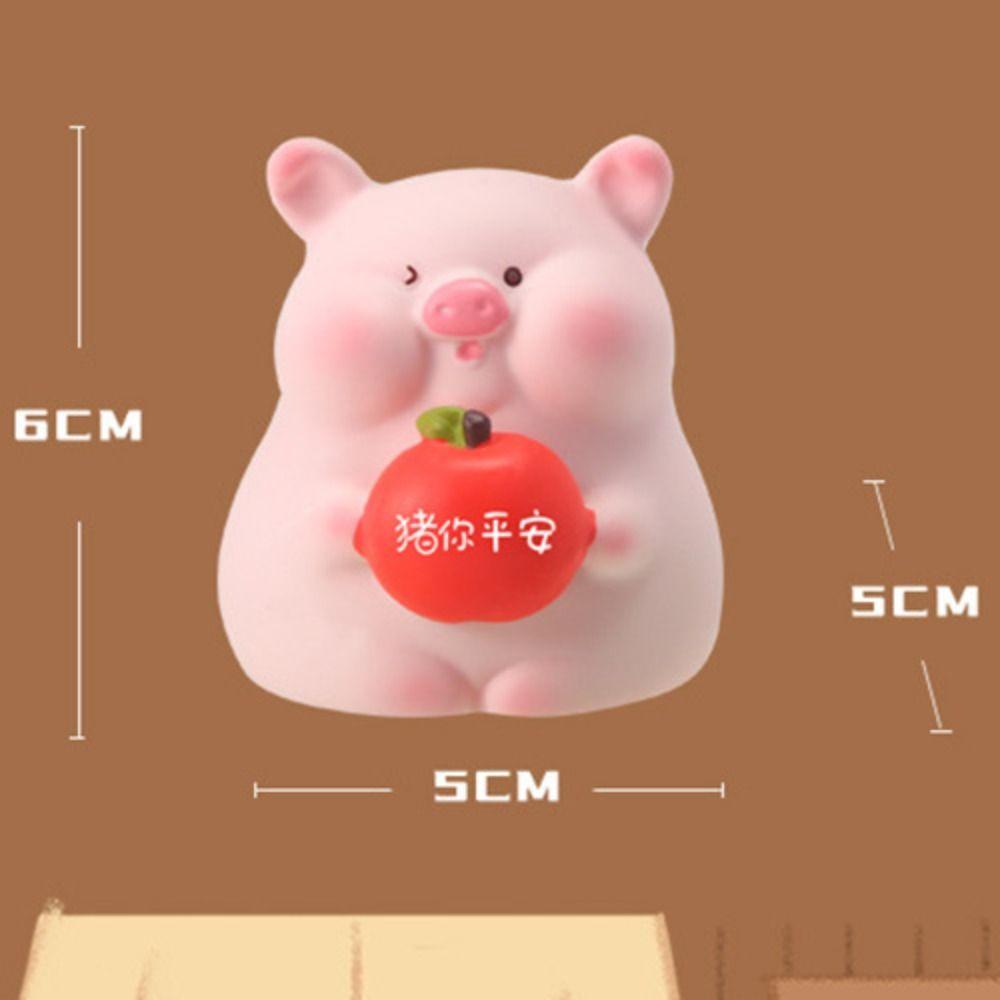 Милые миниатюрные фигурки свинок из смолы, розовые, сделай сам, кукла-свинка, мультяшное украшение в виде свиньи, поделки, детские игрушки