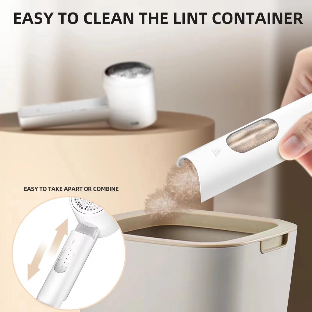 New Household Electric Lint Remover 3 Gears Adjustable LED Digital Display Hairball Trimmer Wireless Portable Sweater Epilator