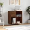 VidaXL Record Cabinet Brown Oak 84.5x38x89 Cm Engineered Wood 831771